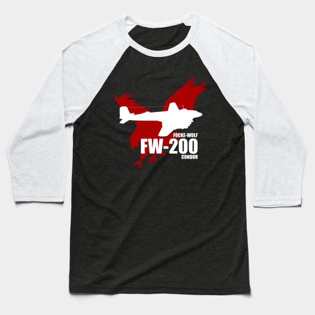 Focke-Wulf FW 200 Condor Baseball T-Shirt by TCP